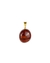 Pingente Jaspe Precioso Rolado com Pino Banhado Ouro - comprar online