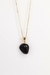 Pingente Obsidiana Arco-irís rolado com pino Banhado Ouro - comprar online