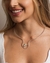 Choker Pedra Natural Água Marinha banhada Prata - comprar online