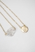 Escapulário Signo Aquário - Cristal Bruto banhado Ouro - comprar online