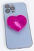 Suporte para celular de Coração Ágata Rosa tingida - comprar online