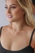 Choker Pedra Natural Quartzo Rosa banhada Ouro 18k na internet