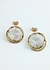 Brinco Pedra Natural Cristal banhado Ouro 18k - comprar online