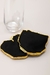 Porta Copo Obsidiana Pequena Banho Ouro Duplo - comprar online