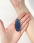 Pingente Chapa de Ágata Azul com Garra Banho Prata - comprar online