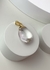 Pingente Cristal de Quartzo Gota Banho Ouro - comprar online