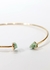 Choker Duo Amazonita Bruta com Eletroplate Banho Ouro - comprar online