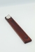 Incensário Cristal de Quartzo single madeira marrom - BORTOLUZZI - SHOP DOS CRISTAIS