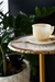 Imagem do Mesa Decorativa Dourada Chapa de Ágata Natural Banho Ouro