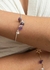 Pulseira Ametista e Cristal Sementes banhado Prata