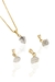 Colar Diamante Herkimer Bruto Banhado Ouro 45cm na internet