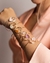 Bracelete Pedra Natural Cristal Banhado Prata na internet