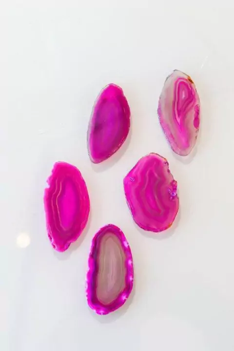 Chapa Ágata Rosa Tingida 00