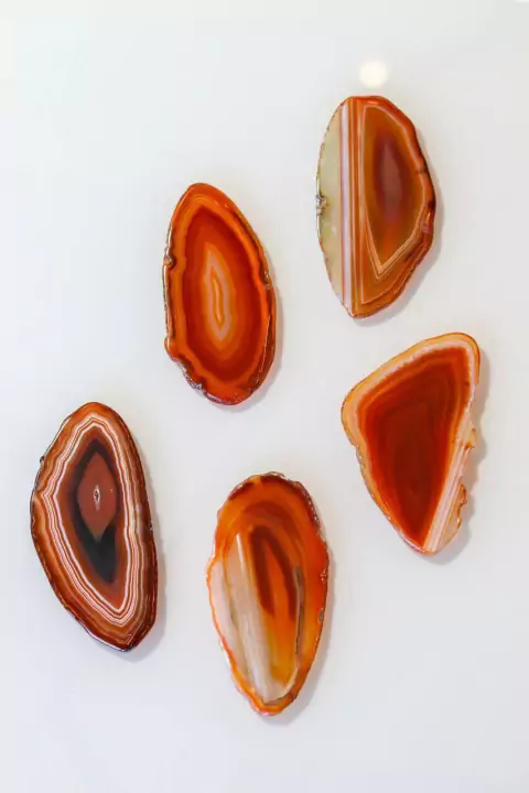 Chapa Ágata vermelho tingido 01