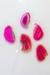 Chapa Ágata rosa tingida 0
