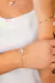 Pulseira de Cristal Bruto com Garra Banhado Ouro