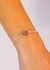 Pulseira Coração Quartzo Rosa Banho Prata