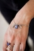 Pulseira Duo Sodalita e Cristal Banho Prata