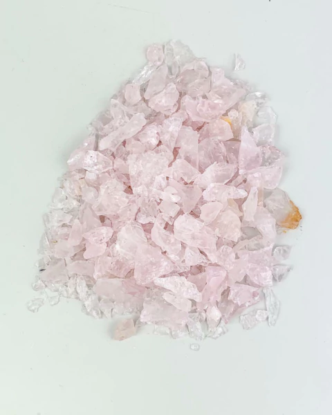 Kit Quartzo Rosa Cascalho Bruto 100 gramas