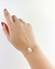 Pulseira Selenita branca bruta Prata 925