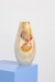 Vaso Ônix Branco Oval Pequeno