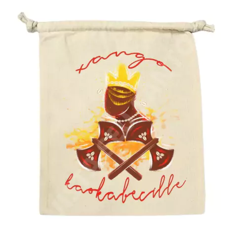 Saco Porta Guias Orixá Xangô Kaô Kabecile Arte 010