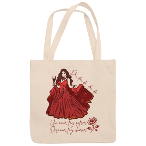 Ecobag Algodão Cru Coleção PombaGira Ponto Dói Dói Arte 203