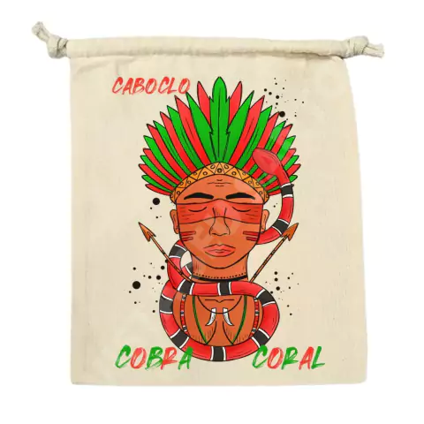 Saco Porta Guias Caboclo Cobra Coral Arte 106