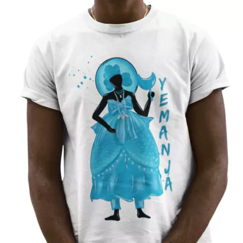 Camiseta Algodão Orixá Iemanjá Arte 118.13