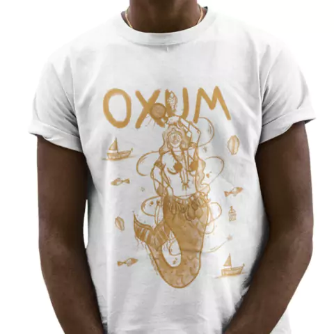 Camiseta Algodão Orixá Sereia Oxum Arte 147