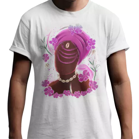 Camiseta Algodão Busto Orixá Nanã Arte 094