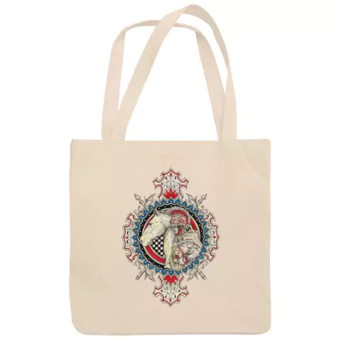 Ecobag Algodão Cru Escudo de São Jorge Arte 127