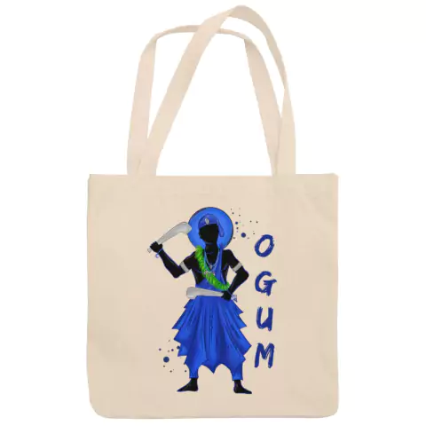 Ecobag Algodão Cru Orixá Ogum Arte 118.20