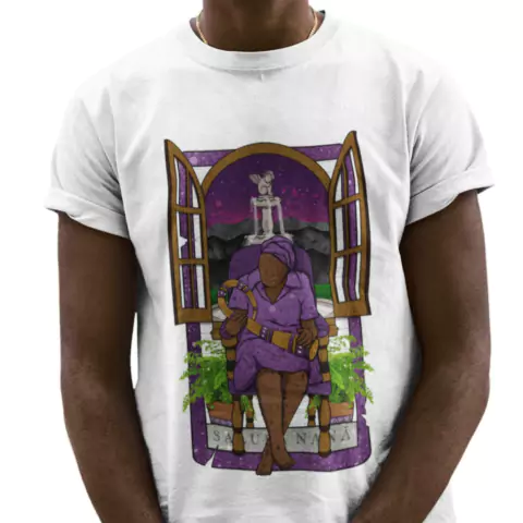Camiseta Algodão Carta de Tarô Orixá Nanã Arte 154