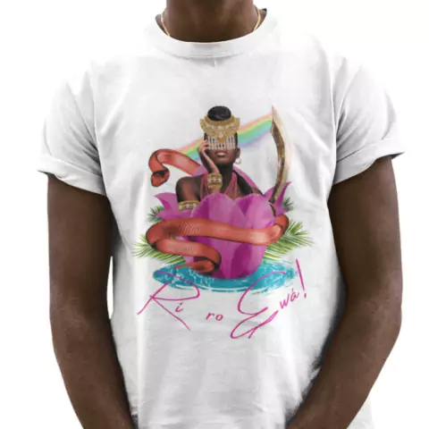 Camiseta Algodão Yweá Coleção Colagem Orixás Arte 180.10