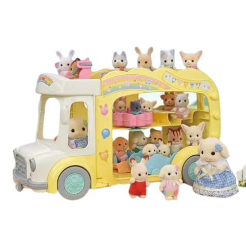 Onibus Arco-Iris Jardim Da Infancia - Sylvanian Families