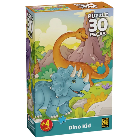 Quebra Cabeça 30 peças Dino Kid - Grow