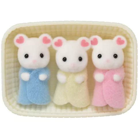 Trigêmeos Ratos Marshmallow - Sylvanian Families