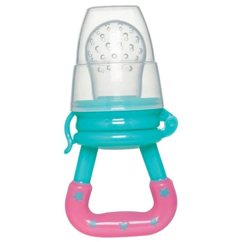 Porta Frutinha em Silicone Rosa para Bebês - Buba