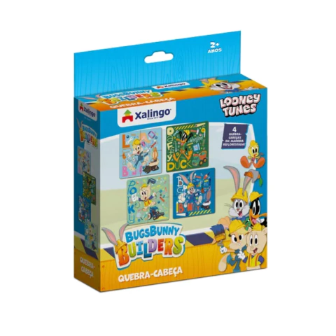 Quebra Cabeça 16 peças 4x4 Bugs Bunny - Xalingo