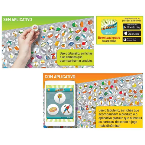 Jogo de Tabuleiro Super Lince APP - Grow