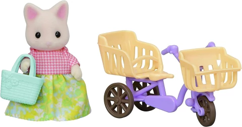 Conjunto Passeio de Bicicleta Mamãe e Gato Primavera - Sylvanian Families
