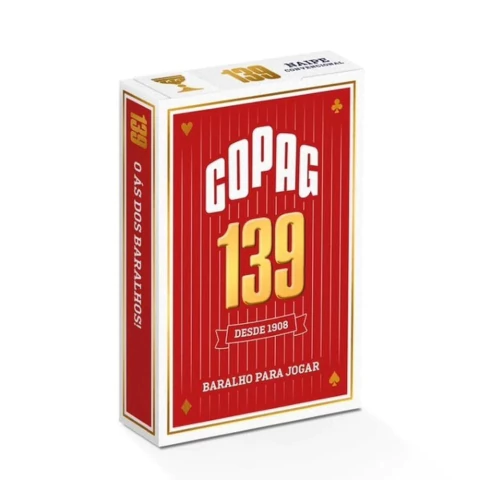 Cartas p/jogar PDR 139 AS Vermelho - Copag