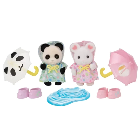 Amigos Do Jardim Da Infancia - Caminhando Na Chuva - Sylvanian Families