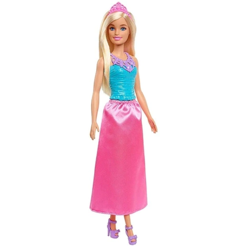 Boneca Barbie Princesa Saia Rosa - Mattel HGR00 - Divertidus Brinquedos