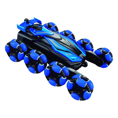 Carrinho Elétrico Giratório Controle Remoto Azul - Zippy Toys