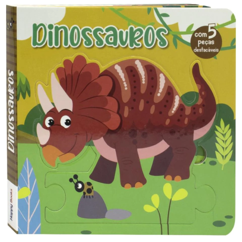 Leia, Encaixe & Brinque: Dinossauros - Happy Books