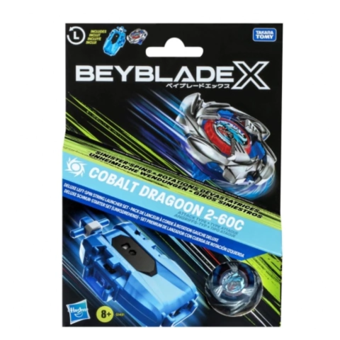 Beyblade X Lancador Deluxe Cobalt Dragoon - Hasbro G1491