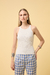 regata flora tricot cru - comprar online