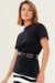 camiseta cannes preta - Chez Nous
